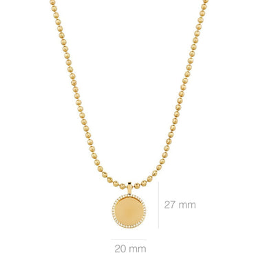 Yellow Diamond Rest In Peace Memory Frame Pendant in 14k Yellow Gold 0.36 Ctw